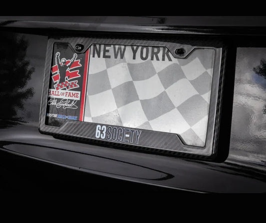 63 Society Carbon Fiber License Plate Frame